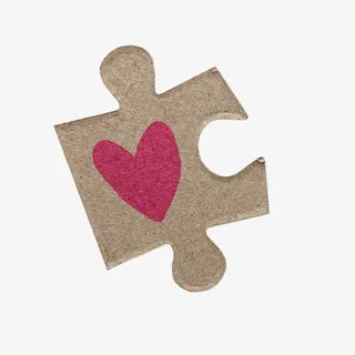 爱心拼图免抠