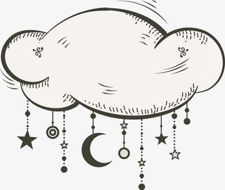 简约挂坠月亮免抠