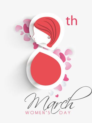 三八妇女节爱心装饰图案免抠