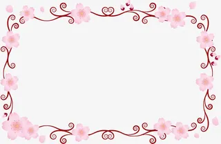 漂亮樱花背景免抠