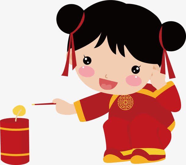 可爱女孩矢量图免抠