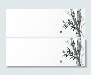 中国风竹子背景图高清