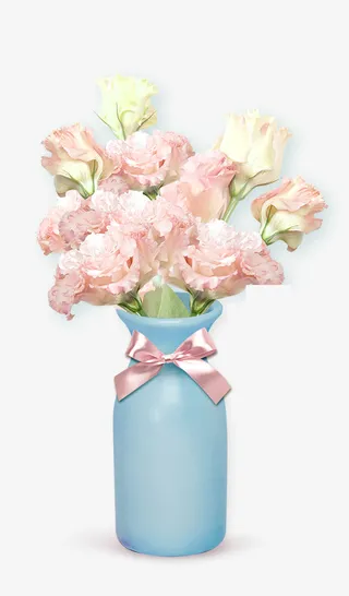 粉色的插花PNG免抠