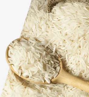 大米和木头勺子免抠