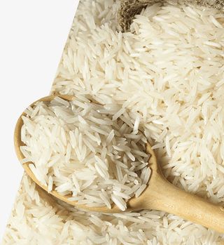 大米和木头勺子免抠