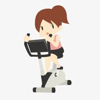 卡通人物图片卡通图片 健身的小免抠