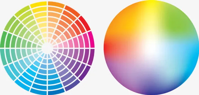 圆形唯美CMYK色环矢量图免抠