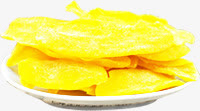 黄色菠萝干中秋美食免抠
