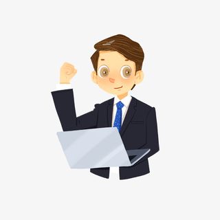 努力工作拼搏的职业人喊免抠