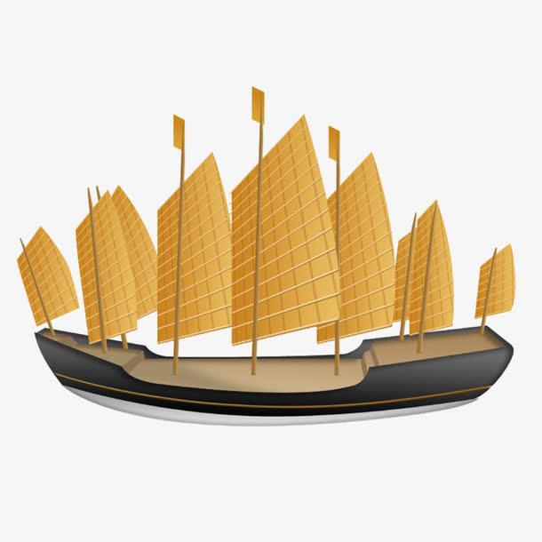 古代帆船免抠素材免抠