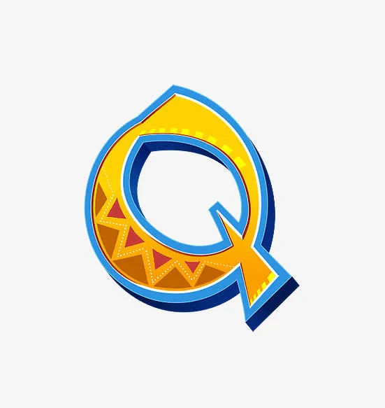 长颈鹿字母Q免抠