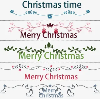 圣诞花边框免抠