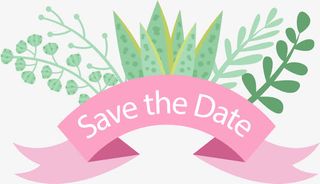 彩绘婚礼花门免抠