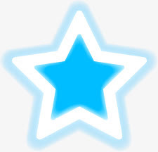 蓝色星星淘宝圣诞促销免抠