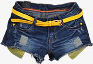 牛仔超短短裤夏日免抠