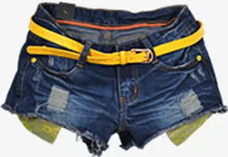 牛仔超短短裤夏日免抠