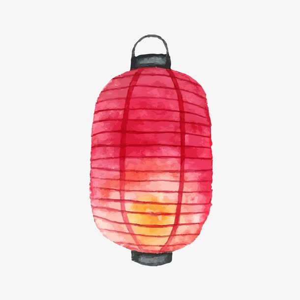 手绘日式灯笼免抠