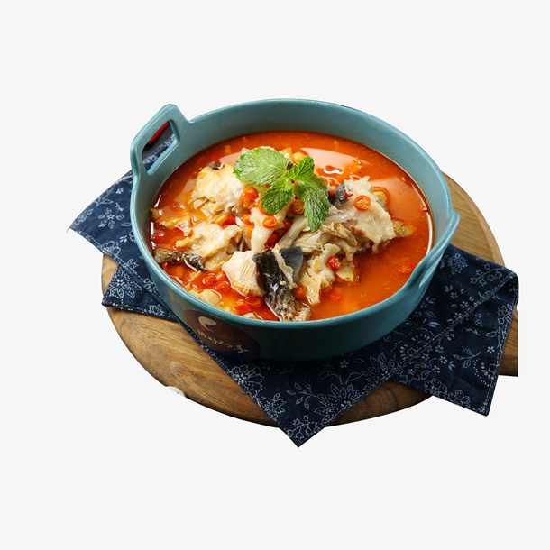 特色美食藤椒鱼28免抠