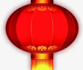 红色卡通创意灯笼春节免抠