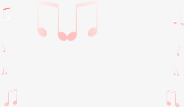 粉色音符海报背景七夕情人节
