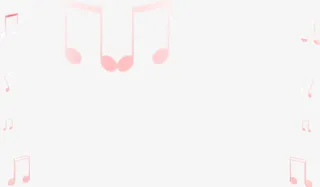 粉色音符海报背景七夕情人节