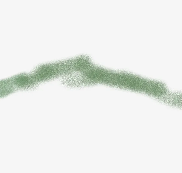 绿色喷漆元素免抠