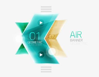 创意彩色箭头设计矢量素材免抠