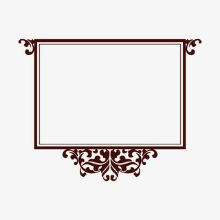边框纹理  古风免抠