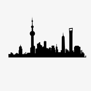 手绘陆家嘴免抠