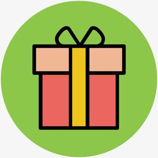 卡通图标剪影立体图标 礼盒免抠