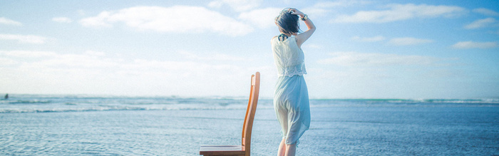 清新海滩背景高清