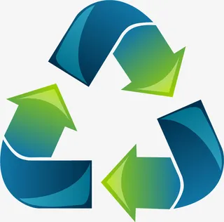 手绘蓝色箭头免抠