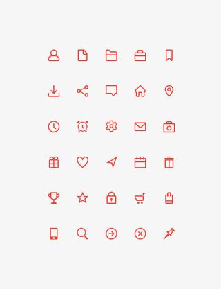 30免费的UI图标免抠图标元素