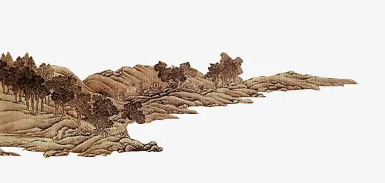 棕色古风背景元素