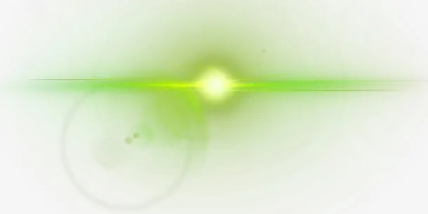 绿色装饰光感素材免抠