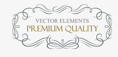 欧式花纹边框设计素材免抠