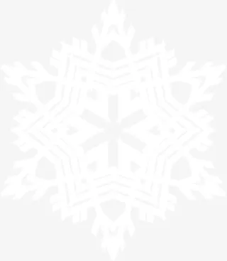 可爱白色创意雪花免抠