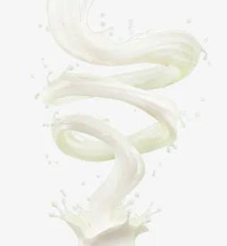牛奶喷溅漂浮装饰免抠
