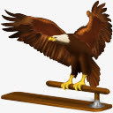 老雷鸟动物鸟鹰旧学校免抠