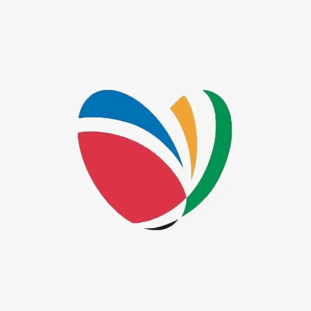 五彩爱心免抠