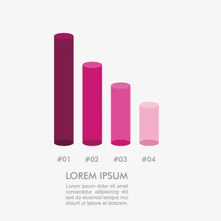 矢量紫红色分析图免抠