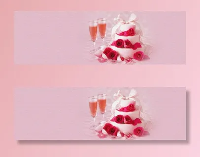 创意浪漫蛋糕香槟海报背景免抠