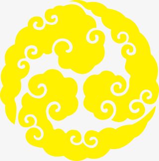 传统圆形图案免抠