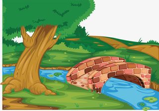 卡通绿树矢量图下载免抠