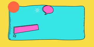 蓝黄对比色背景素材高清