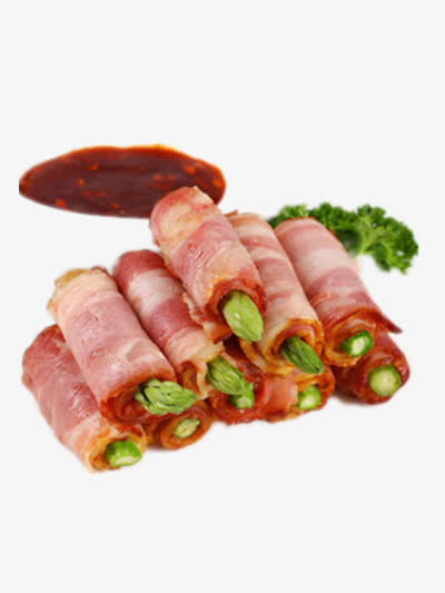 培根肉卷素材免抠
