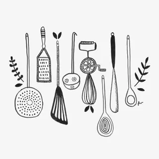 卡通厨具免抠