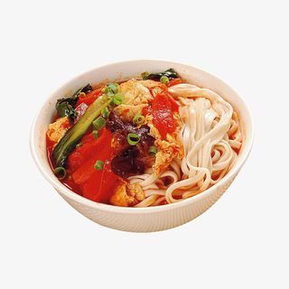 美食番茄鸡蛋盖浇面免抠