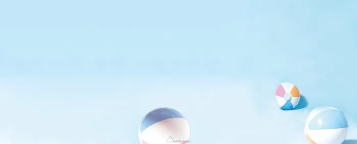 简约玩具球背景促销banner高清