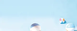 简约玩具球背景促销banner高清